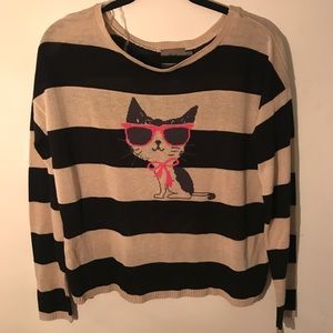 Striped cat sweater